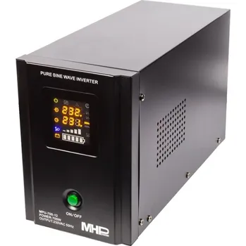 Záložní zdroj Napěťový měnič MHPower MPU-700-12 záložní zdroj, 12V/230V, 700W, funkce UPS, čistý sinus 6.60000 Kg ELEKTRO Sklad1 52901201 (6.60000 Kg ELEKTRO Sklad1 52901201)