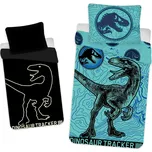 Jerry Fabrics s. r. o. Bavlněné povlečení 140x200 + 70x90 cm - Jurský svět svíticí