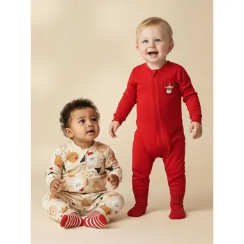 Chlapecké tričko Sinsay - Sada 2 overalů - krémová - 224CK-01X - 224CK-01X-56