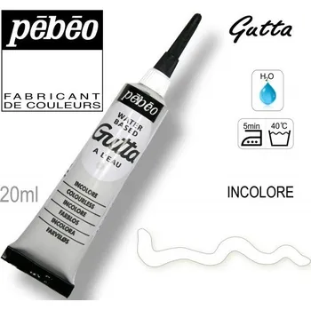 Speciální výtvarná barva Kontura na HEDVÁBÍ vodou ředitelná gutta 20 ml INCOLORE (bezbarvá).