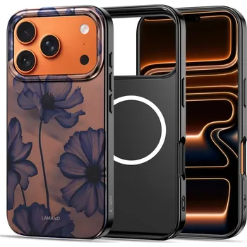 Pouzdro na mobilní telefon Kryt TECH-PROTECT LAMANO - podp. MagSafe - pro Apple iPhone 17 Pro - tmavě modrý