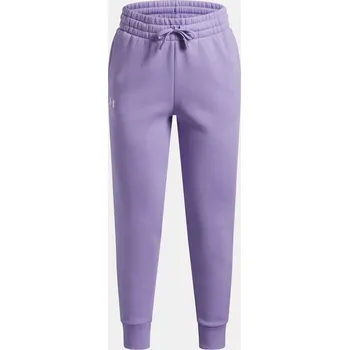Dívčí kalhoty Dívčí tepláky Under Armour UA Rival Fleece Joggers-P 1379525-538 Fialová YXS