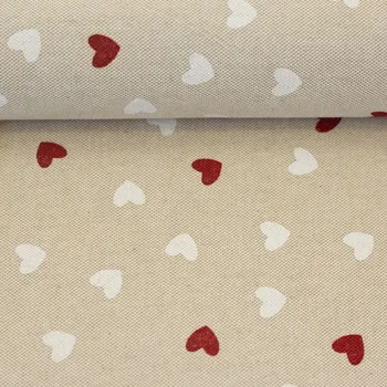 SWAFING Dekorační látka Rudi malá srdíčka