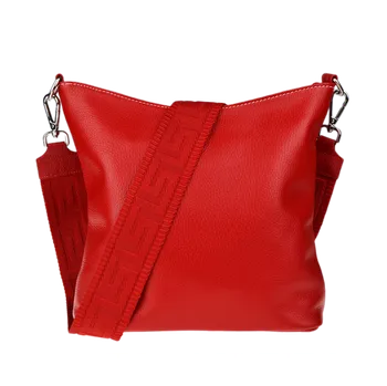 Kabelka NovaKabelka.cz Kožená italská crossbody kabelka Amalia Rossa II