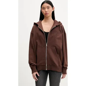 Pánské oblečení Bavlněná mikina Hugo Blue Doa_B_3 50553980 hnědá 88X, vel. L