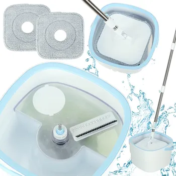 mop Obdélníkový plochý mop rotační ždímač čisté špinavé vody