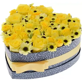 Dárková krabička Krabička květin ILARIA modrá 24x10cm