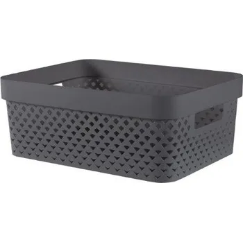 Úložný box Box Curver Pure S 11 l tmavě šedý