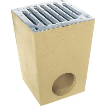 ACO Dvorní vpust 250x250 mm s pozinkovaným roštem