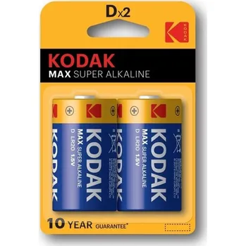 Článková baterie Baterie Kodak monočlánek D MAX alkalická 2 ks, blistr 0.29200 Kg ELEKTRO Sklad1 5514607 (0.29200 Kg ELEKTRO Sklad1 5514607)