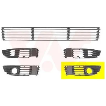 Nárazník Větrací mřížka, nárazník VAN WEZEL 5837593