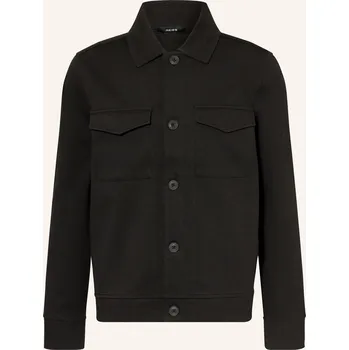 Pánská košile Reiss Pánské Overshirt Finley Regular Fit, černá, 52