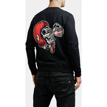 Pánská mikina PANDO MOTO mikina JOHN SKULL 01 Unisex black - XL