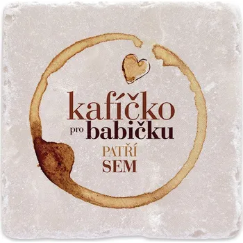 Digitální fotoaparát Mramorový tácek - Kafíčko pro babičku