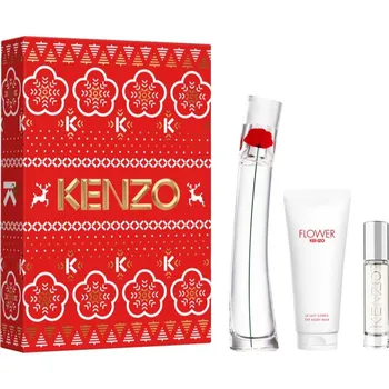 Dámský parfém KENZO Flower by Kenzo KENZO Flower by Kenzo parfémovaná voda 50 ml + KENZO Flower by Kenzo parfémovaná voda plnitelná 10 ml + KENZO Flower by Kenzo tělové mléko 75 ml
