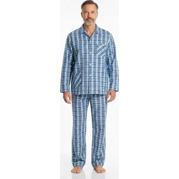 Pánské pyžamo LUIZ Pánské pyžamo na knoflíky -Flanelové- Jirka 138 Velikost: 54