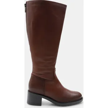 Dámské kozačky Baťa dámské zimní kozačky na podpatku hnědé, vel. 38