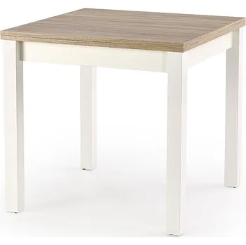 Jídelní stůl Halmar Rozkládací jídelní stůl GRACJAN 80(160)x80 dub sonoma/bílý