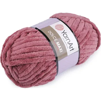 Příze Pletací žinylková příze Dolce Maxi 200 g Varianta: 9 (751) starorůžová, Balení: 1 ks 44261/89690/205576