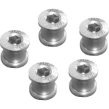 Klika na kolo šrouby do převodníku SunRace, 5ks stříbrné 67182