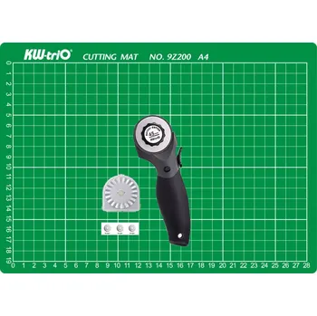 Kancelářská technika Sada KW-triO řezací podložka A4 + řezací kolečko + náhradní břity rovné - výhodná cena 0.80000 Kg ELEKTRO Sklad1 3889202 (0.80000 Kg ELEKTRO Sklad1 3889202)