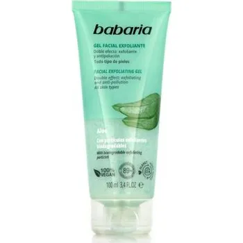 Pleťový peeling Babaria Aloe Facial Exfoliating Gel peeling na obličej 100 ml pro ženy