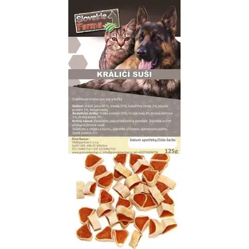 Pamlsek pro psa Králičí suši 125g