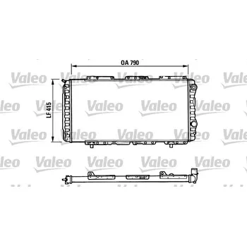 Chladič motoru Chladič, chlazení motoru VALEO 730997