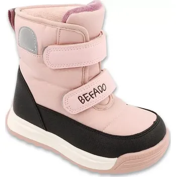 Dívčí sněhule Dětské sněhule na suchý zip Frost růžové