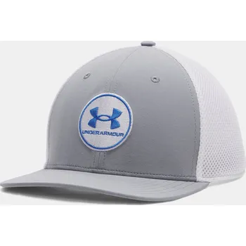 Kšiltovka Pánská kšiltovka Under Armour M DRIVE MID STR-GRY 1389887-035 Šedá M/L