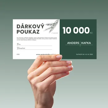 Dárková visačka ANDERS&KAFKA Dárkový poukaz v hodnotě 10 000 Kč -