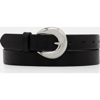 Opasek Kožený pásek Sisley dámský, černá barva, 64EEWL034 99X, vel. XS