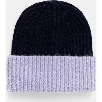 Čepice Čepice z vlněné směsi United Colors of Benetton tmavomodrá barva, 6NWBDA01L 59X, vel. L