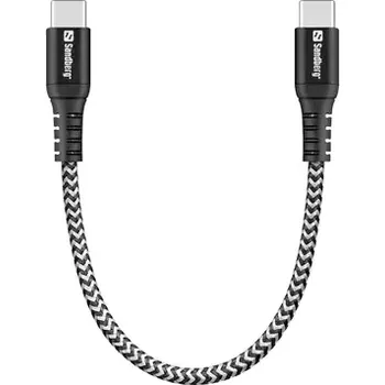 Kabel do PC Sandberg Survivor USB-C Cable 0.2M 100W