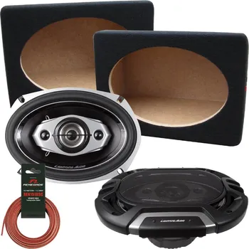 Auto Hi-Fi Reproduktory Lightning Audio LA-1694 s Boxy Oválné 15 x 23 cm Univerzální Montážní Sada