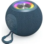 Hama Ball Bluetooth reproduktor 5 W, LED podsvícení, USB-A, microSD slot - modrý