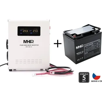 Měnič napětí Zálohovací set MHPower WPU-700-12-SET65 pro kotle s oběhovým čerpadlem, 700W, čistý sinus, 12V 27.60000 Kg ELEKTRO Sklad1 52901907 (27.60000 Kg ELEKTRO Sklad1 52901907)