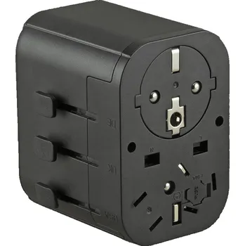 Elektrická zásuvka Adaptér Jupio Travel Adapter 2x USB-A 1x USB-C 15.5W uviverzální cestovní 0.20700 Kg ELEKTRO Sklad1 54988057 (0.20700 Kg ELEKTRO Sklad1 54988057)