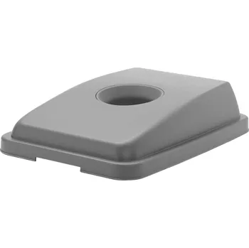Odpadkový koš Víko s otvorem na obdélný kontejner 60 l, HENDI, kulatý otvor, 660x470x(H)30mm