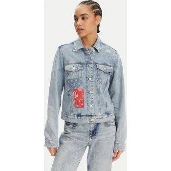 Dámská casual bunda Tommy Jeans dámská modrá džínová bunda 99910876-2189895