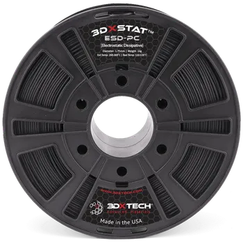 Filament 3DXTech 3DXSTAT ESD PC Barva: Černá, Průměr: 1,75 mm, Hmotnost: 750 g tisková struna (filament)