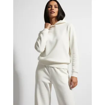 Oblečení a móda Sinsay - Mikina s&nbsp;kapucí a&nbsp;klokaní kapsou - krémová - 2297B-01X - 2297B-01X-XXS
