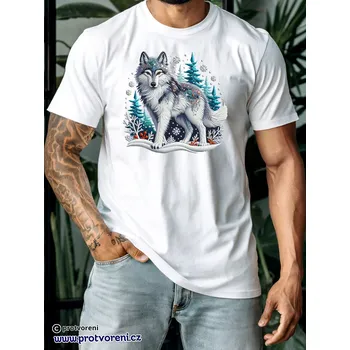 Trička s potiskem Tričko s potiskem, PES - VLK, 1 ks zvolte VELIKOST textilu ZDE:: M- velikost typ Beagle