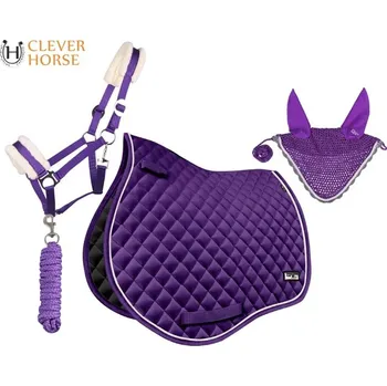 SET dečka + čabraka + ohlávka + vodítko FIALOVÁ