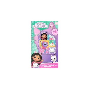 omalovánky Diamantové malování přívesek na klíče Gábinčin kouzelný domeček