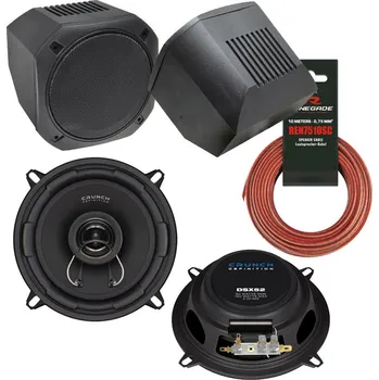 Auto Hi-Fi Reproduktory Crunch DSX52 s Boxy 13 cm Univerzální Montážní Sada
