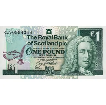 Skotsko 1 Pound 1994 Pamětní R.L.Stevenson UNC (Pamětní bankovka)