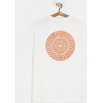Pánské tričko Spitfire Og Classic Flame (white w/red yellow&black prints) M, bílá