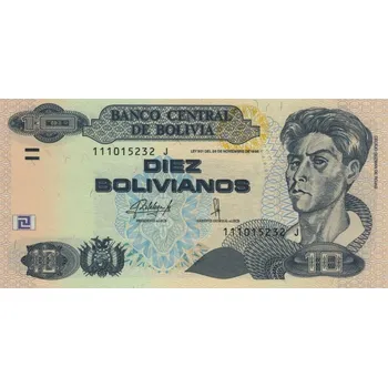 Bolivie 10 Bolivianos 2017 UNC