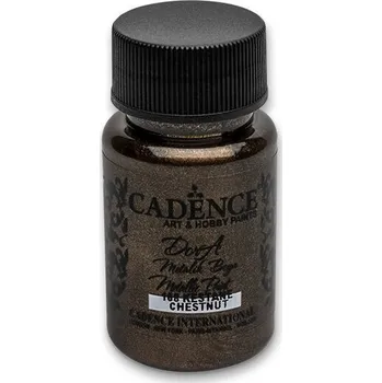 Speciální výtvarná barva Metalická akrylová barva Cadence Dora Metalic - kaštanová / 50 ml